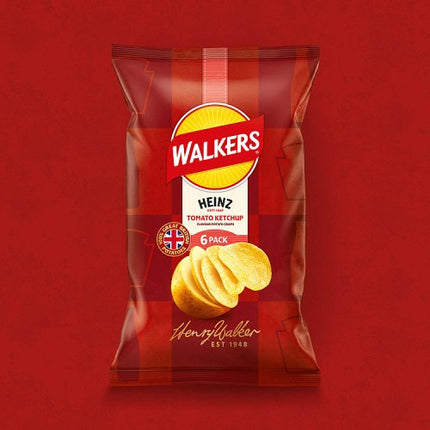 Walkers Heinz Tomato Ketchup 6 x 25g multipack alternate view 2