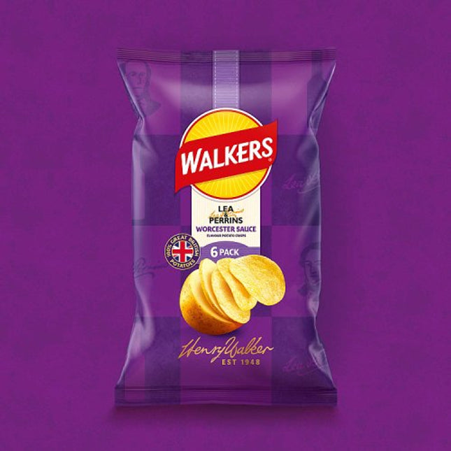 Walkers Lea Perrins Worcestershire Sauce 6 x 25g multipack alternate view 2