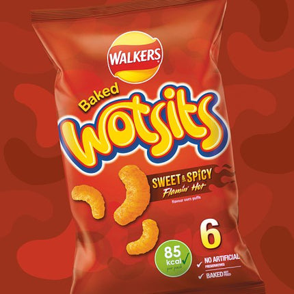 Walkers Wotsits Flamin Hot 6x16g