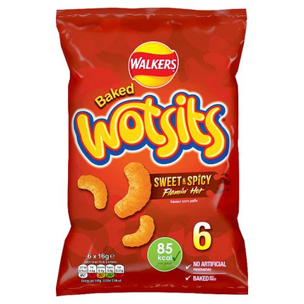 Walkers Wotsits Flamin Hot 6x16g