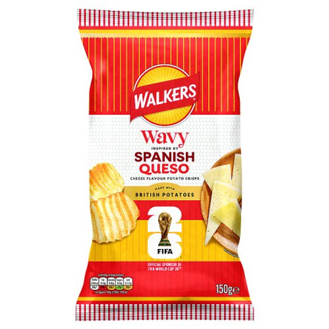 Walkers Wavy Spanish Queso 150g