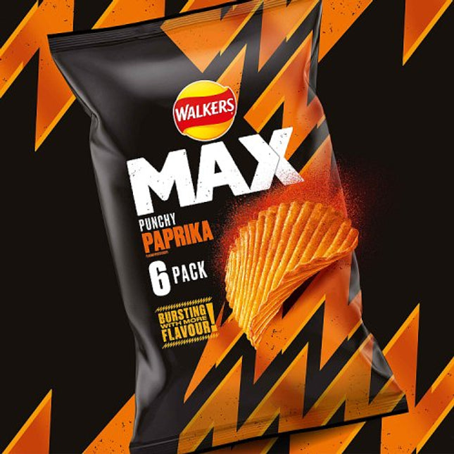 Walkers Max Paprika 6x27g
