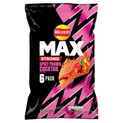 Walkers Max Strong Prawn Cocktail 6x27g