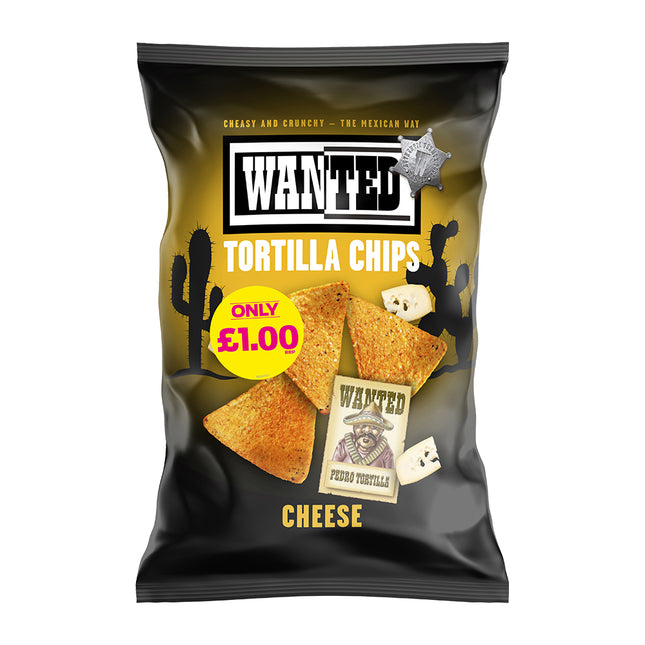 Wanted Tortilla Chips Cheese 100g £1