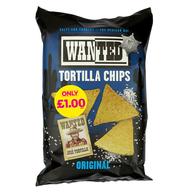 Wanted Tortilla Chips Salt 100g £1