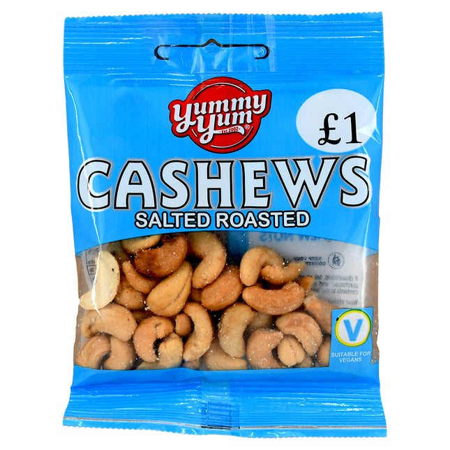 Yummy Yum Roasted Salted Cashews 50g £1