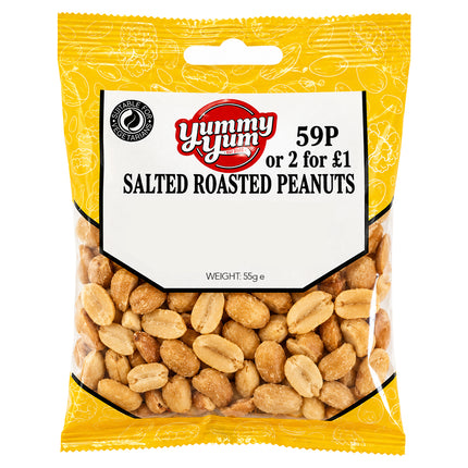 Yummy Yum Salted Peanuts 55g 59p (2 for £1)