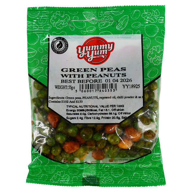 Yummy Yum Green Peas with Peanuts 55g