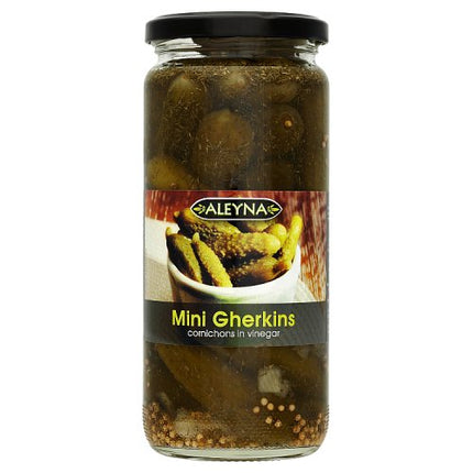 Aleyna Mini Gherkins Cornichons in Vinegar 500g