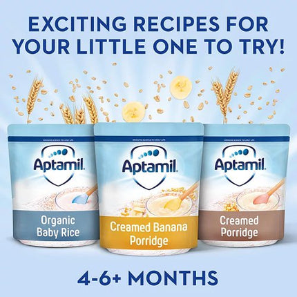 Aptamil Organic Baby Rice Cereal 4-6+ Months 100g