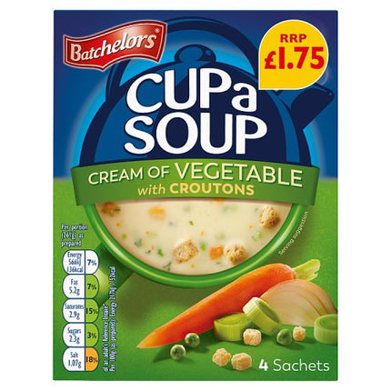 Batchelors Cup a Soup Cream of Vegetable with Croutons 122g