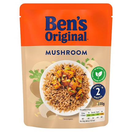 Bens Original Ready to Heat Mushroom Rice 220g