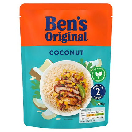 Ben's Original Ready to Heat Rice Coconut 220g