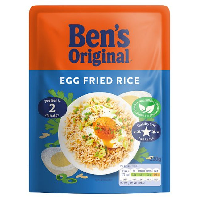 Ben's Original Ready to Heat Egg Fried Rice 220g