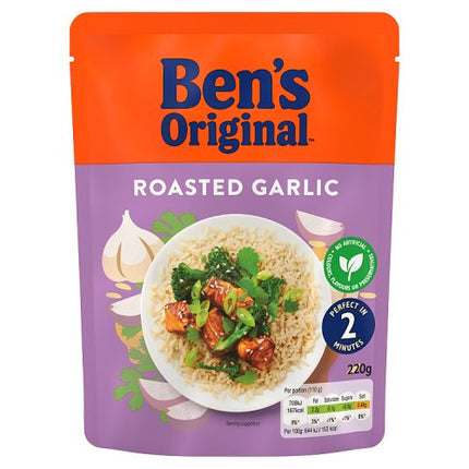 Ben's Original Ready to Heat Rice Roasted Garlic 220g