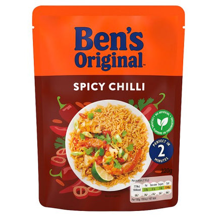 Ben's Original Ready to Heat Rice Spicy Chilli 220g