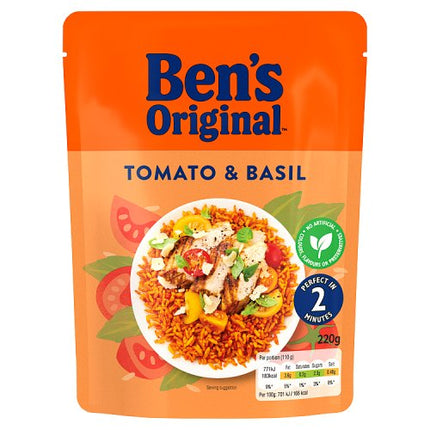 Ben's Original Ready to Heat Tomato & Basil Rice 220g