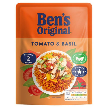 Ben's Original Ready to Heat Tomato & Basil Rice 220g
