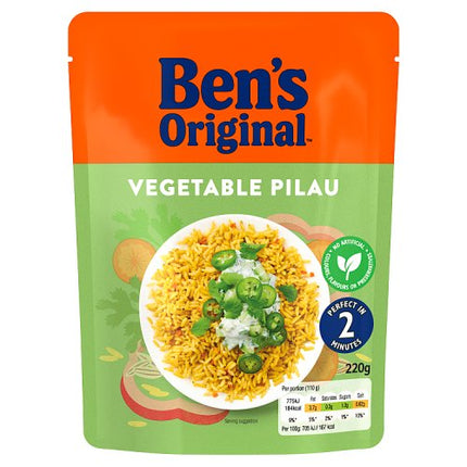 Ben's Original Ready to Heat Rice Vegetable Pilau 220g