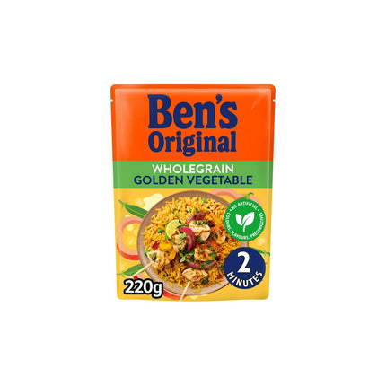 Bens Original Rth Wholegrain Rice Golden Veg 220g