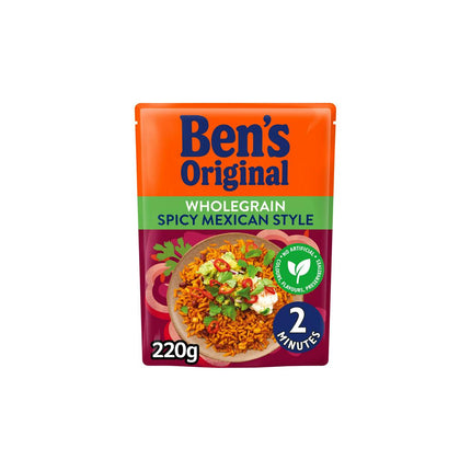 Ben's Original Ready to Heat Wholegrain Rice Mexican 220g