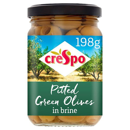 Crespo Pitted Green Olives 198g