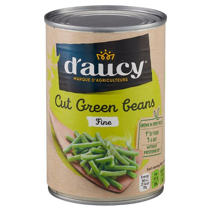D'aucy Fine Cut Green Beans 400g