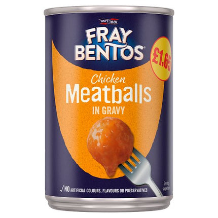 Fray Bentos Chicken Meatballs Gravy 380g PMP £1.65