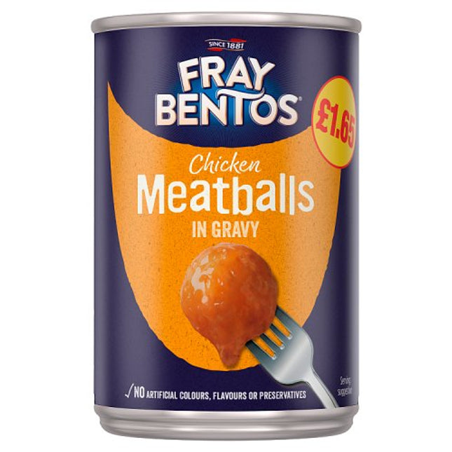 Fray Bentos Chicken Meatballs Gravy 380g PMP £1.65