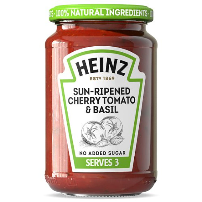 Heinz Sun Dried Cherry Tomato and Basil Pasta Sauce 350g alternate view 2