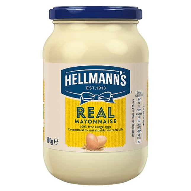 Hellmans Real Mayonnaise 600ml