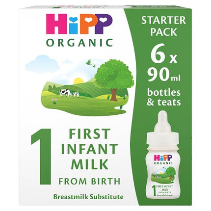 Hipp Organic First Infant RTF Starter Pack 6x90ml