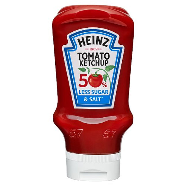 Heinz 50% Less Salt & Sugar Tomato Ketchup 400ml