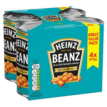 Heinz Baked Beans 4x415g