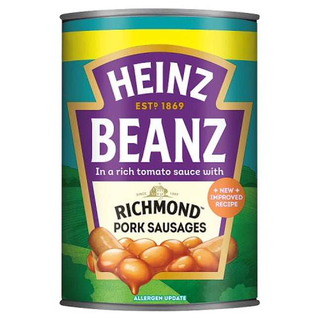 Heinz Baked Beans with Richmond Pork Sausages 415g