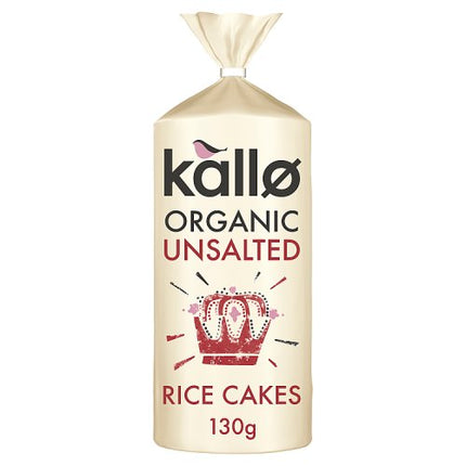 Kallo Organic Unsalted Wholegrain Rice Cakes 130g