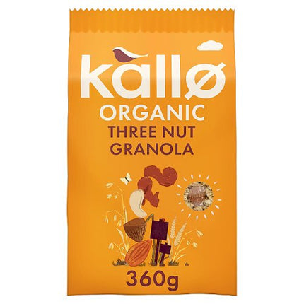 Kallo Organic Three Nut Granola 360g