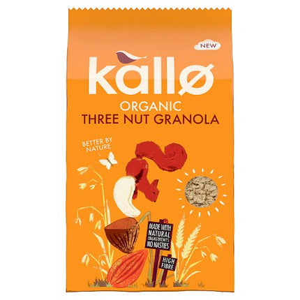 Kallo Organic Three Nut Granola 360g