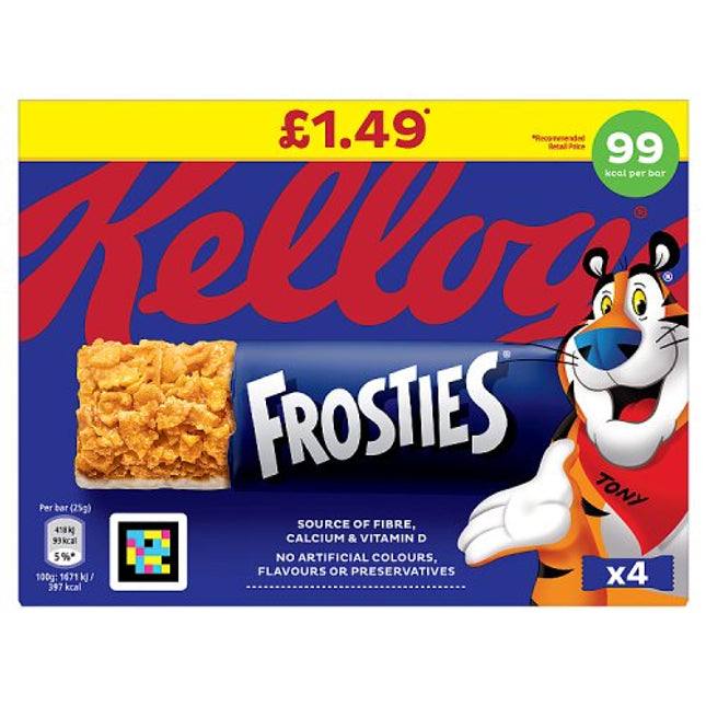 Kelloggs Frosties Cereal Bar 4x25g