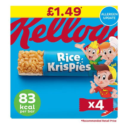 Kelloggs Rice Krispies Cereal Bar 4x20g