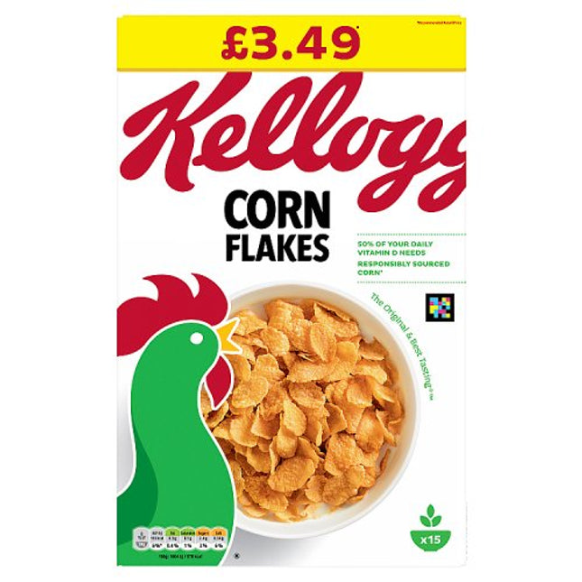 Kellogg's Corn Flakes Breakfast Cereal 450g £3.49