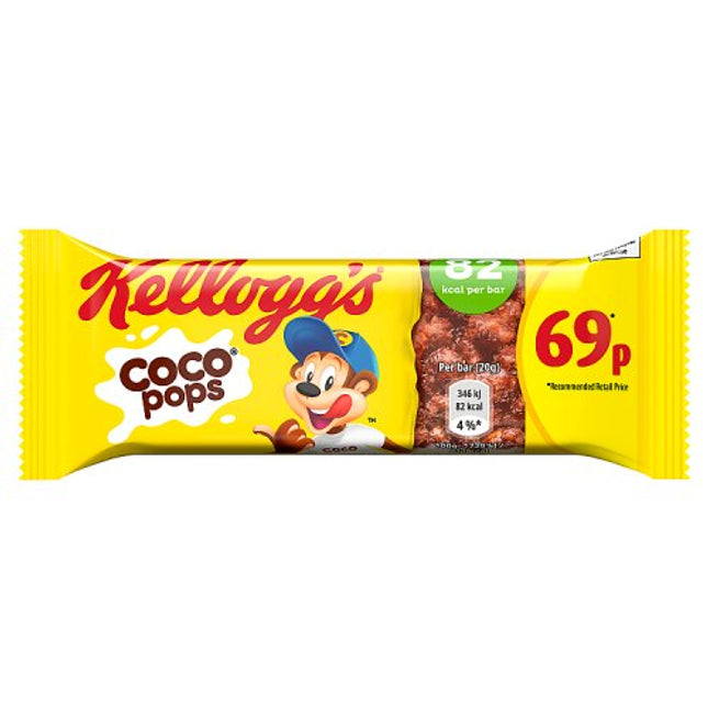 Kellogg's Coco Pops Cereal Bar 20g PMP 69p