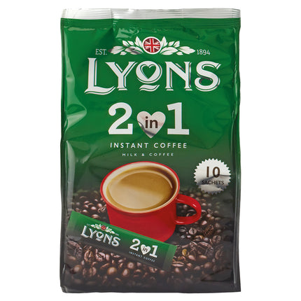 Lyons 2in1 Instant Coffee Sachets (10x16g)