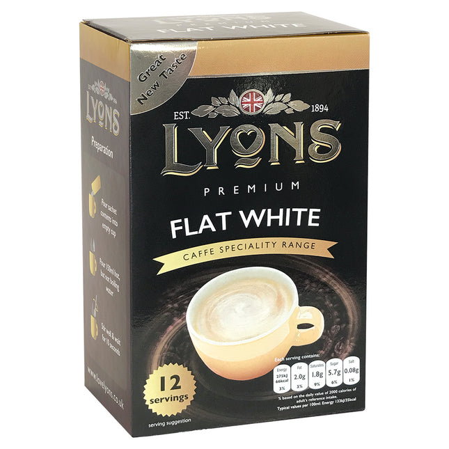 Lyons Flat White Sachets (12x15g)