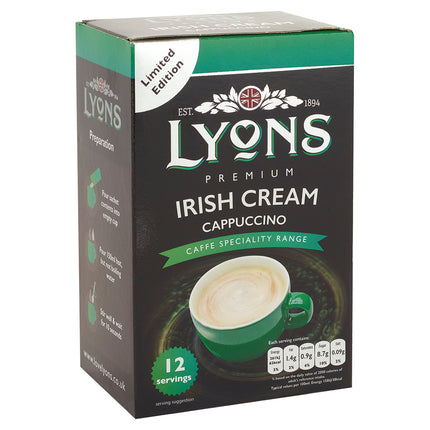 Lyons Irish Cream Cappuccino Sachets (12x15g)