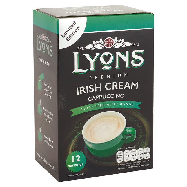 Lyons Irish Cream Cappuccino Sachets (12x15g)