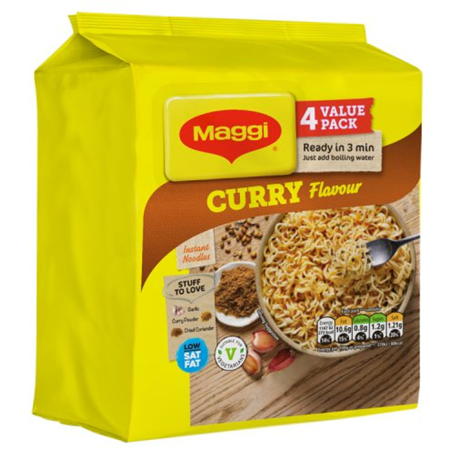 Maggi 3-Minute Curry  Flavour Noodles 296g Multipack