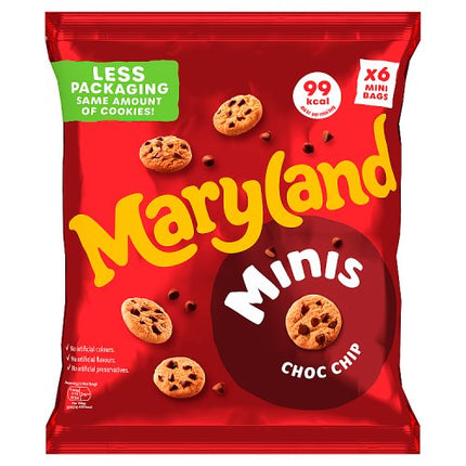 Maryland Minis Chocolate Chip Cookies 6 Pack 118.8g