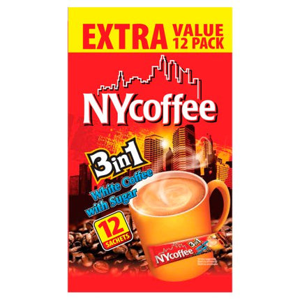 NY Coffee 3in1 Instant Coffee Sachets x12 204g