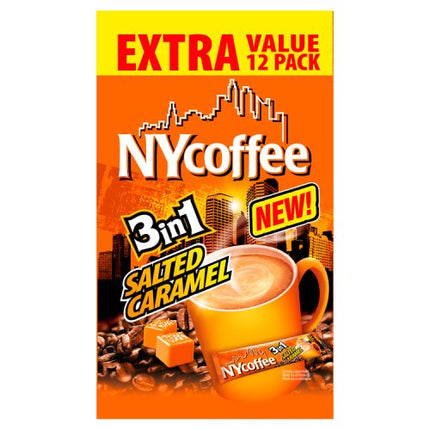 NY Coffee 3in1 Salted Caramel Instant Coffee Sachets x12 204g